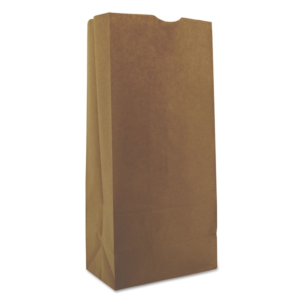 General Paper Bags, 40 lbs Cap., No 25, 8.25"w x 5.25"d x 18"h, Kraft, PK500 18424 - main